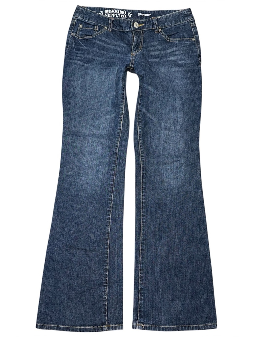 Y2K Mossimo Supply Co Bootcut Jeans Low Rise Womens 7 Short (29x31) Grunge vtg
